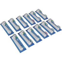 Braun Oral-B Pro 3D White brush heads, pack of 12 (white, frustration-free outer packaging)