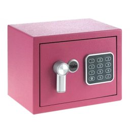 Seif Yale YSV/170/DB2/P Mini Constructie Otel 3.8l Pin/Cheie Roz