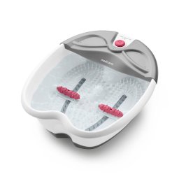 Aparat De Masaj MEDISANA Pentru Picioare FS 300 Spa Vibratii Reflexoterapie Role Detasabile Functie De Mentinere A Apei Calde Alb