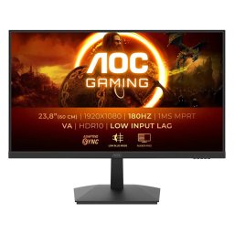 Monitor LED Gaming AOC 24G15N2 23.8 inch FHD VA 4ms 180Hz Black