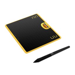 Tableta Grafica HUION HS64SE Interfata microUSB Stylus Inclus Galben