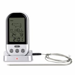 Termometru Procart Cu Higrometru Digital Display Lcd Control Touch 9Cm Argintiu