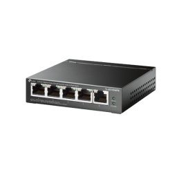 Switch TP-Link 5-Port Gigabit Easy Smart Switch cu 4-Port PoE+ Negru