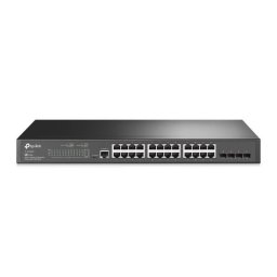 Switch TP-Link Cu Management L2 24 Porturi Gigabit 4 x SFP Gigabit Negru