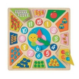 Jucarie New Classic Toys Ceas educativ din lemn