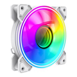 Ventilator PC Gamemax Dual-Ring Infinity 120MM Iluminare ARGB Alb