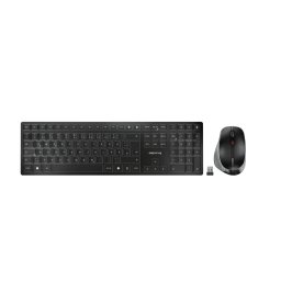 Kit Tastatura si Mouse Cherry JD-9500DE-2 / DW9500B Wireless Negru