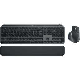 Kit Tastatura si Mouse Logitech 920-011606 / MXKSCO Wireless Bluetooth 8000dpi + Suport Maini Negru
