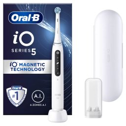 Periuta De Dinti Electrica Oral-B iO5 Bluetooth 40000rpm Curatare 3D 5x Programe 1x Capat Alb
