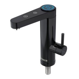 Robinet Instant Electric pentru Incalzit Apa Noveen IWH965 Montare pe Blat Inox Clasa Energetica A Protectie la Supraincalzire 3600W Negru