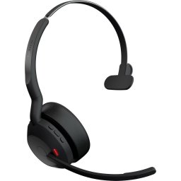 Casti Jabra Evolve2 55, Headset (black, mono, Microsoft Teams, USB-A, Link380a)