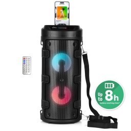Boxa Portabila Media-Tech PARTYBOX KEG MT3165 V2.0 Bluetooth LED Negru