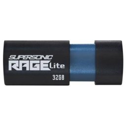 Memorie USB 3.2 Patriot Supersonic Rage Lite 32GB Protectie Slide Negru