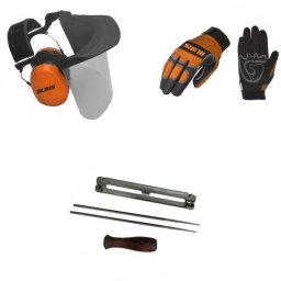 Kit Motoferastrau Ruris Casca Multifunctionala Manusi Dispozitiv Pila Cu Maner