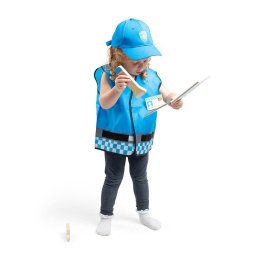 Set BigJigs Toys Costum si accesorii politist pentru copii