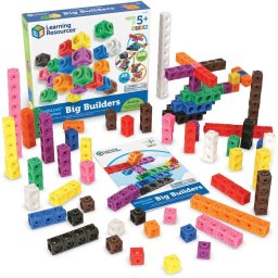 Set Educativ de Constructie Learning Resources MathLink 200 Piese Varsta +5 Ani Multicolor