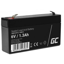 Baterie Green Cell AGM13 UPS VRLA) 6V 1.3Ah Negru