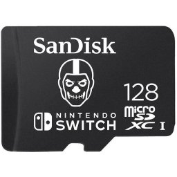 Card Sandisk Nintendo MicroSD UHS I 128GB Fortnite Ed. Skull Trooper