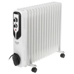 Radiator Ulei Adler AD7819 15 Elementi 2500W Alb