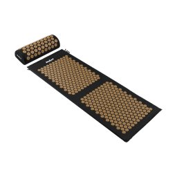 Saltea Presopunctura Generic Active RBA-6003-GL 130 x 50 CM cu Perna Negru/Galben