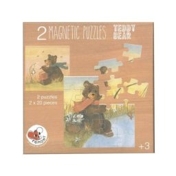 Set 2 puzzle-uri Magnetice Egmont Toys Ursuletul de Plus 3 Ani+