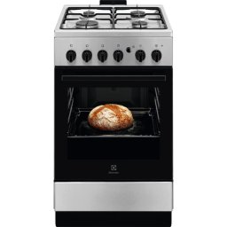 Aragaz Electrolux LKG504012X Gaz 4 Arzatoare Aprindere Integrata Plita si Cuptor Autocuratare Catalitica Grill Rotisor 50cm Inox