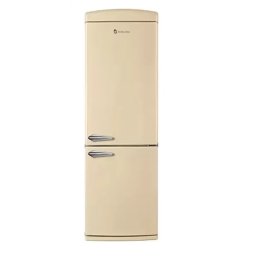 Combina Frigorifica Studio Casa Retro H 190Cm 330L No-Frost Control LED Functie Congelare Rapida Mod Eco Iluminat Interior Crem