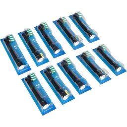 Braun Oral-B Pro CrossAction brush heads, pack of 10 (frustration-free outer packaging)