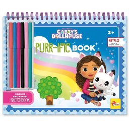 Set de Colorat si Desenat LISCIANI Gabby's Dollhouse cu 6 Carioci Varsta 3 Ani+ Multicolor