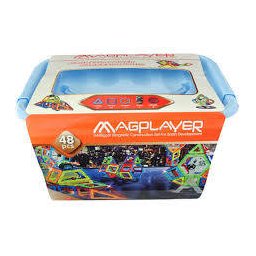 Joc De Constructie MAGPLAYER Magnetic 48 Piese Multicolor 3-10 Ani