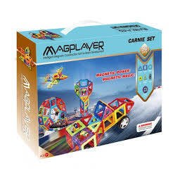 Joc De Constructie MAGPLAYER Magnetic 98 Piese 3-10 Ani