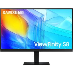 Monitor LED Samsung ViewFinity S8 S80D LS27D800EAUXEN 26.9 inch 4K UHD IPS 5ms 60Hz Black