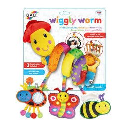 Jucarie GALT Pentru Patut Si Carucior Wiggly Worm