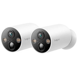 Set 2 Camere IP de Exterior TP-Link Tapo C425 IP66 Distanta IR 15M Lentila Fixa 3.15MM 4Mpx Rezolutie 2K Wireless Microfon Alb