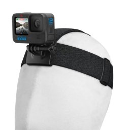 Curea Gopro Pentru Cap 2.0 + Suport Cu Clema Negru