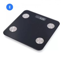 Cantar Corporal Procart Diagnoza IMC Bluetooth Compatibil iOS si Android Maxim 180KG Sticla Securizata Negru
