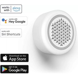 Sirena de Alarma Hama Smart 176590 97.4dB Wireless Control la Distanta Alb