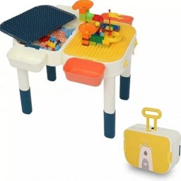 Masuta Multifunctionala Procart Compatibila LEGO Doua Suprafete pentru Activitati si Cuburi Constructii Pliabila Multicolor