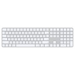 Tastatura Wireless Apple Magic Keyboard cu Touch ID si Numeric Keypad Layout US English Alb/Gri
