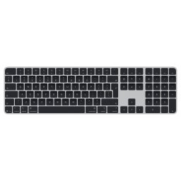 Tastatura Wireless Apple Magic Keyboard cu Touch ID si Numeric Keypad Layout International English Negru/Gri