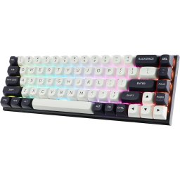 Tastatura Gaming Redragon Irelia K701WB-RGB-M Mecanica Wireless Iluminare RGB Switch-uri Magnetice Negru/Alb