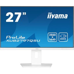 Monitor LED Iiyama ProLite XUB2797QSU-W2 27 inch QHD IPS 1ms 100Hz White