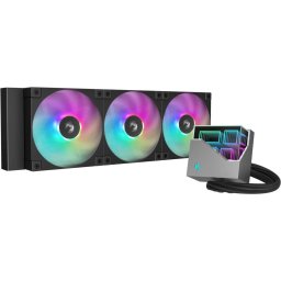 Cooler Deepcool LT360 ARGB Skt. Intel Si AMD Racire Cu Lichid 3 x 120Mm 600 - 2400 RPM Iluminare RGB Negru