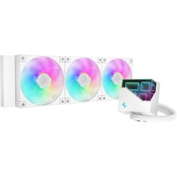 Cooler Deepcool LT360 ARGB Skt. Intel Si AMD Racire Cu Lichid 3 x 120Mm 600 - 2400 RPM IIuminare RGB Alb