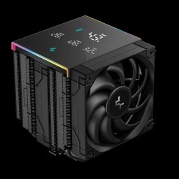 Cooler Deepcool Ak620 Digital Pro Skt. Intel Si AMD Racire Cu Aer Vent. 2 x 120Mm 500 - 1750 Rpm 6 Heatpipes Inaltime 163Mm AfIsaj Digital LED RGB