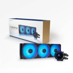 Cooler Procesor Chieftec Iceberg 360 RGB Racire cu Lichid 500 - 2200RPM Iluminare RGB Negru