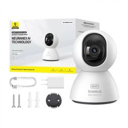 Camera de Supraveghere pentru Interior Baseus Security P1 3K 4MP Wireless Alb