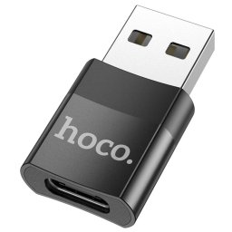 Adaptor Date si Incarcare Hoco USB-C - USB-A UA17 Negru