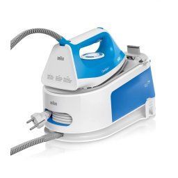 Statie de Calcat cu Aburi Braun CareStyle 1 IS1012BL Rezervor Apa 1.5L Talpa Ceramica 2200W Alb/Albastru