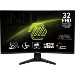 Monitor MSI MAG 32C6X VA 31.5 inch Full HD 1920 x 1080 HDMI Displayport Curbat 250Hz 1ms Negru